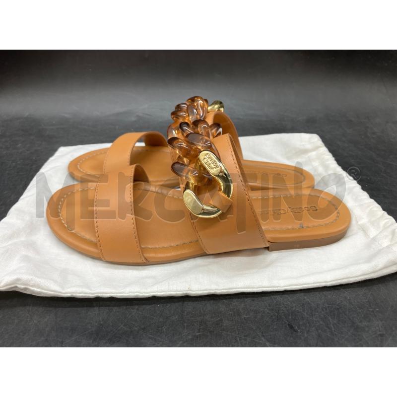 SANDALI D SEE BY CHLOE FASCE MARR CATENA  | Mercatino dell'Usato Roma eur 4