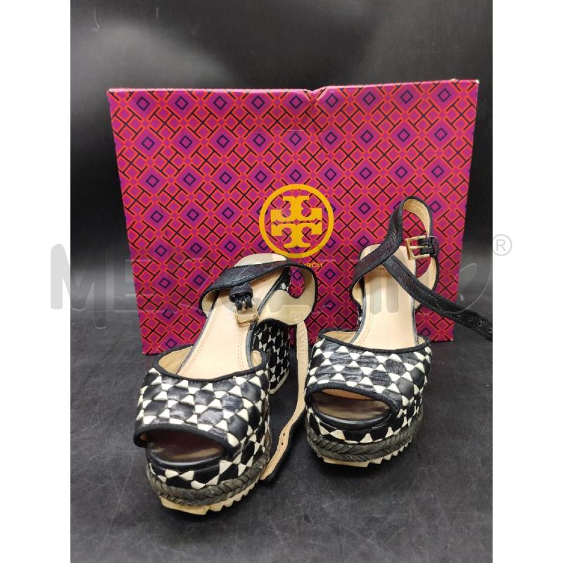 SANDALI D TORY BURCH SCATOLA SCACCHI BIA NE | Mercatino dell'Usato Roma eur 1