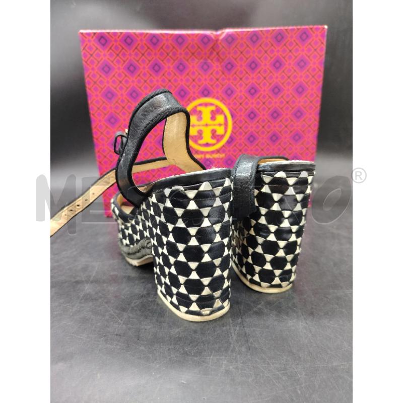 SANDALI D TORY BURCH SCATOLA SCACCHI BIA NE | Mercatino dell'Usato Roma eur 2