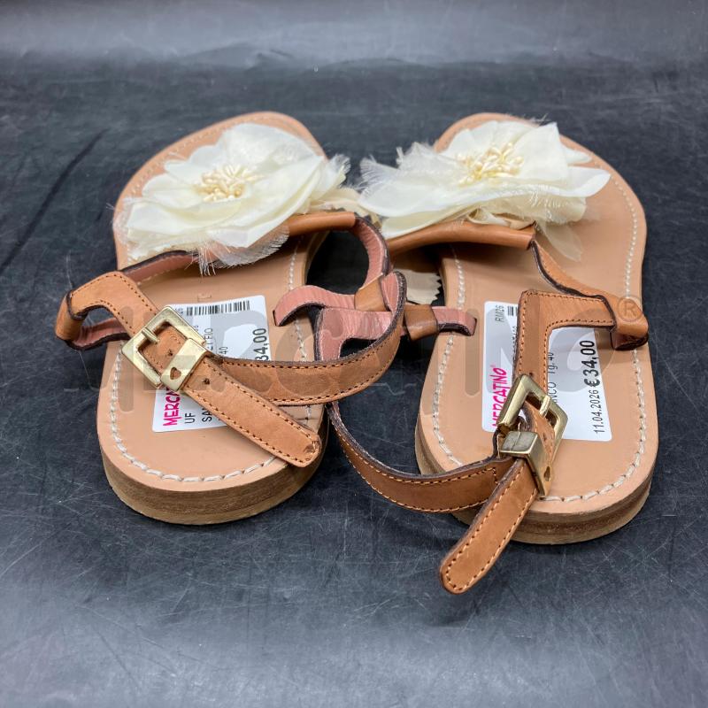 SANDALI D TWINSET FIORE BIANCO  | Mercatino dell'Usato Roma eur 4