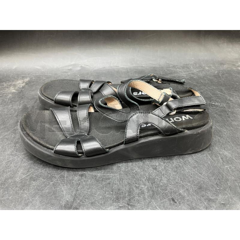 SANDALI D WONDERS NERI  | Mercatino dell'Usato Roma eur 3