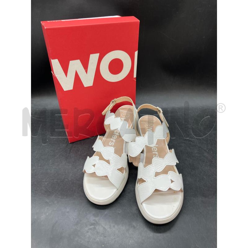 SANDALI D WONDERS SCATO BIANCHE FASCIA VERNICE | Mercatino dell'Usato Roma eur 1