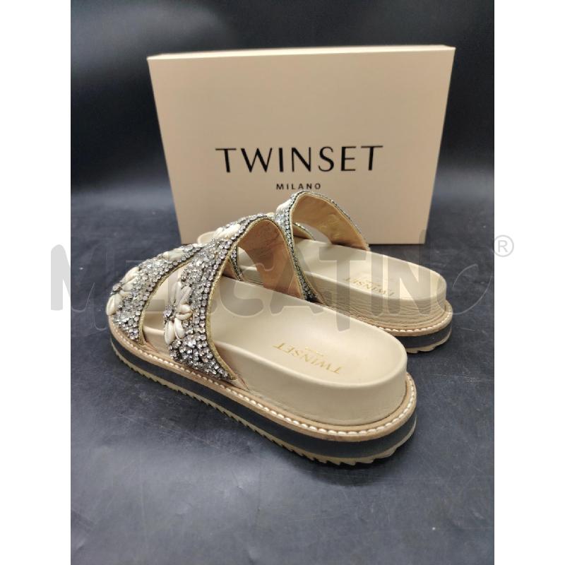 SANDALI SCATOLA D TWINSET STRASS | Mercatino dell'Usato Roma eur 2