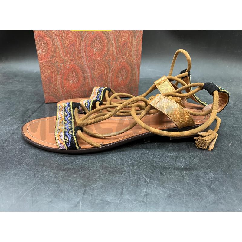 SANDALI SCATO ETRO FASCIA PERLINE ARA LILLA  | Mercatino dell'Usato Roma eur 3