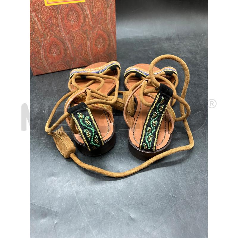 SANDALI SCATO ETRO FASCIA PERLINE ARA LILLA  | Mercatino dell'Usato Roma eur 4