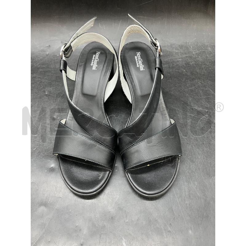 SANDALI TACCHI NERO GIARDINI NE | Mercatino dell'Usato Roma eur 2