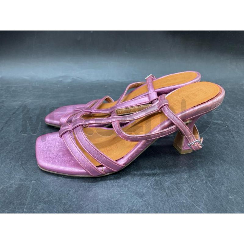 SANDALI TACCO LORENZO MARI FASCE RS METALLIZ | Mercatino dell'Usato Roma eur 3