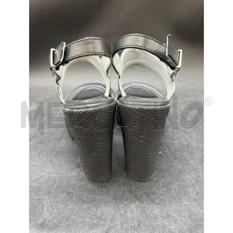 SANDALI TACCO NERO GIARDINI NERO PROF ARG | Mercatino dell'Usato Roma eur 4