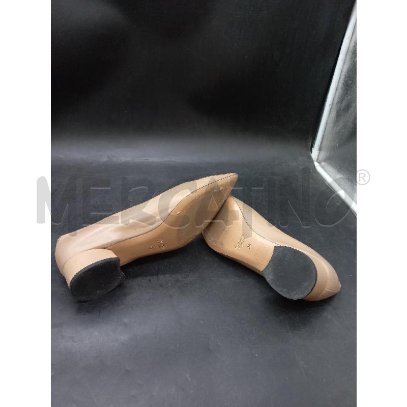 SCARPE D AMBRA PERONI PELLE BEIGE | Mercatino dell'Usato Roma eur 3