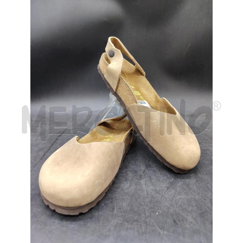 SCARPE D BIRKENSTOCK BEIGE PELLE | Mercatino dell'Usato Roma eur 1