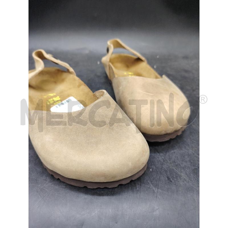 SCARPE D BIRKENSTOCK BEIGE PELLE | Mercatino dell'Usato Roma eur 4