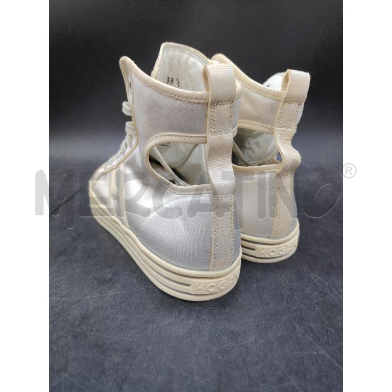 SCARPE D HOGAN BIA METALLIZ ALTE APERTE DIETRO  | Mercatino dell'Usato Roma eur 2