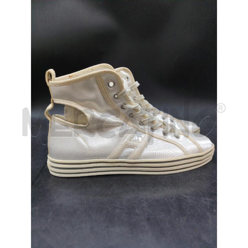 SCARPE D HOGAN BIA METALLIZ ALTE APERTE DIETRO  | Mercatino dell'Usato Roma eur 3