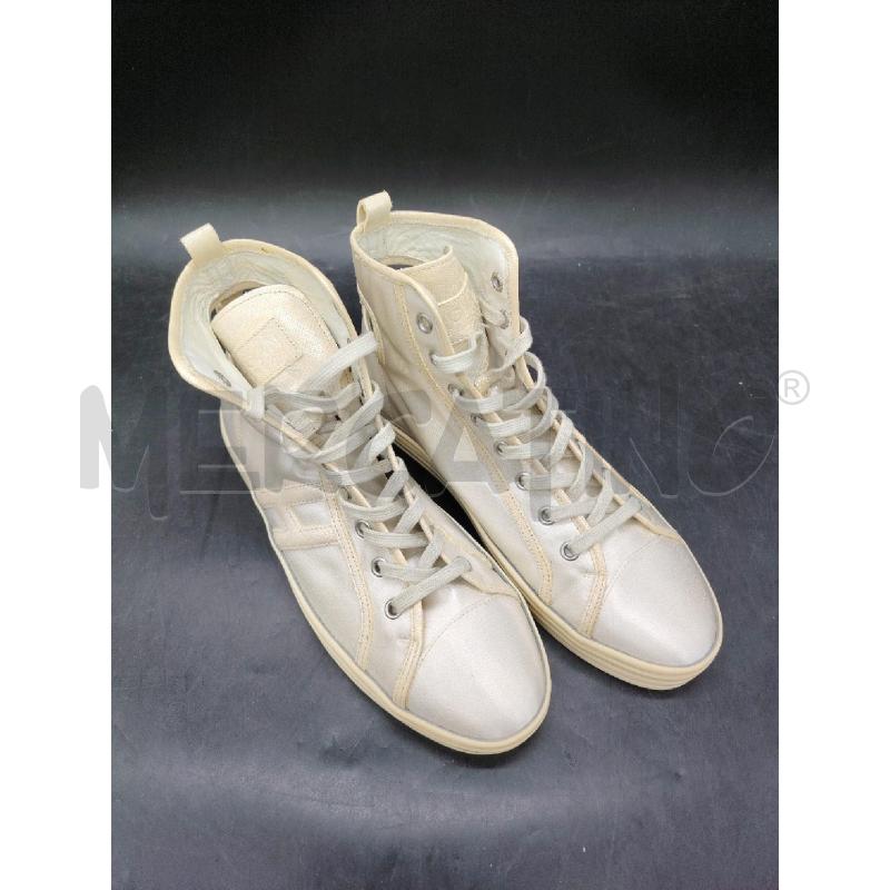 SCARPE D HOGAN BIA METALLIZ ALTE APERTE DIETRO  | Mercatino dell'Usato Roma eur 4