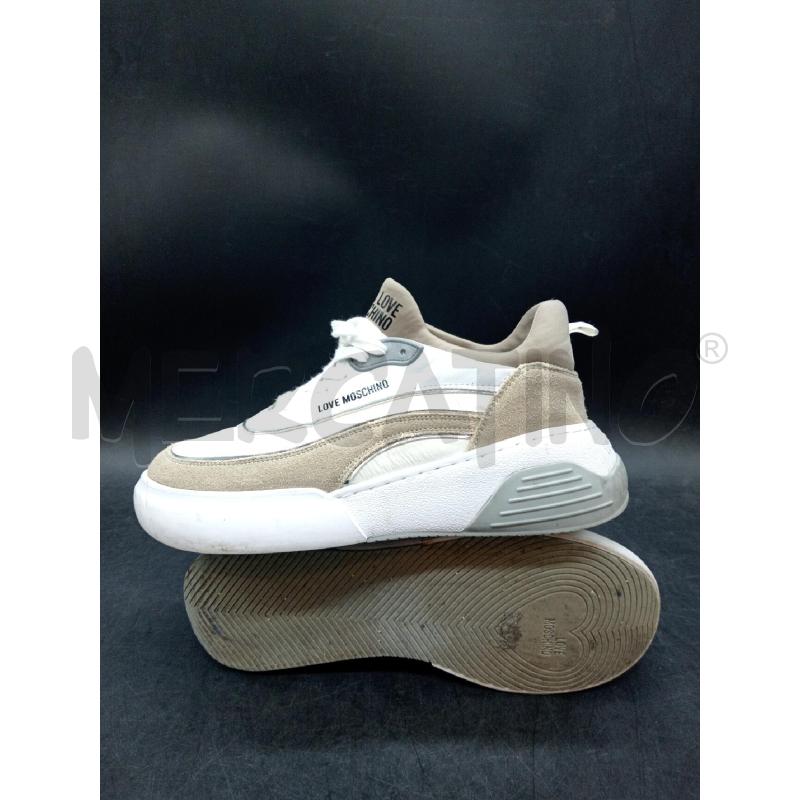 SCARPE D MSOCHINO BIANCHE BEIGE PARA ALTA | Mercatino dell'Usato Roma eur 3
