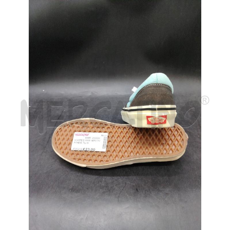 SCARPE D VANS NERO TURCHESE | Mercatino dell'Usato Roma eur 3