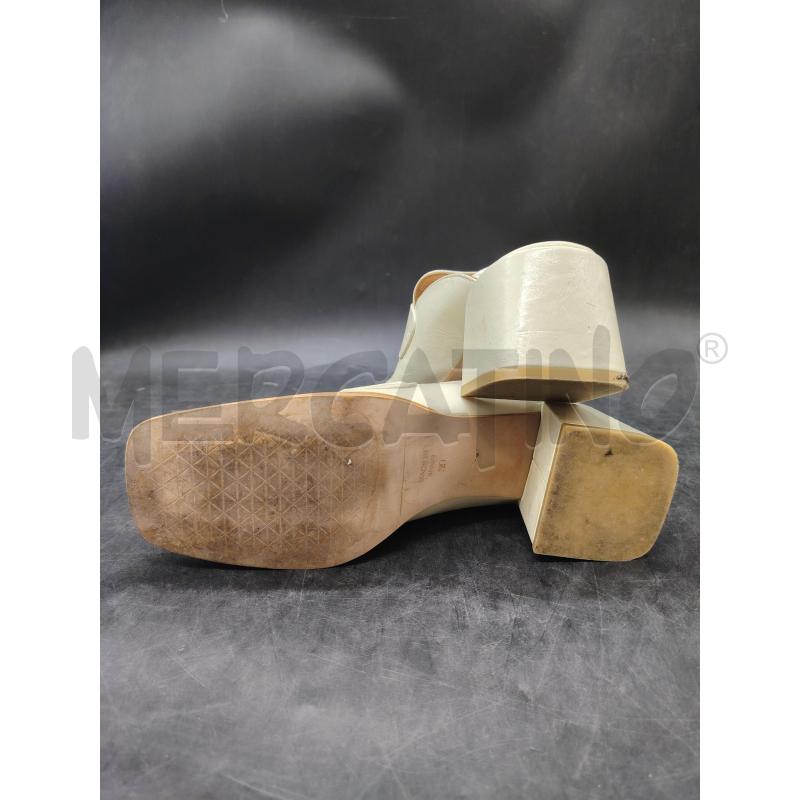 SCARPE SABOT ANGEL ALARCON PANNA  | Mercatino dell'Usato Roma eur 3