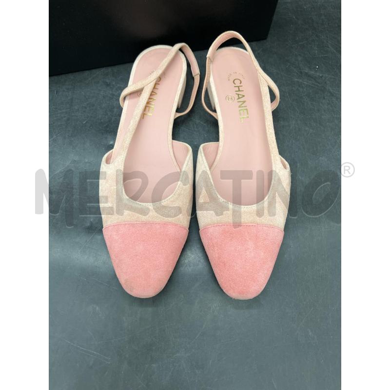 SCARPE SLINGBACK CHANEL ROSA SCAMO SCATO | Mercatino dell'Usato Roma eur 2