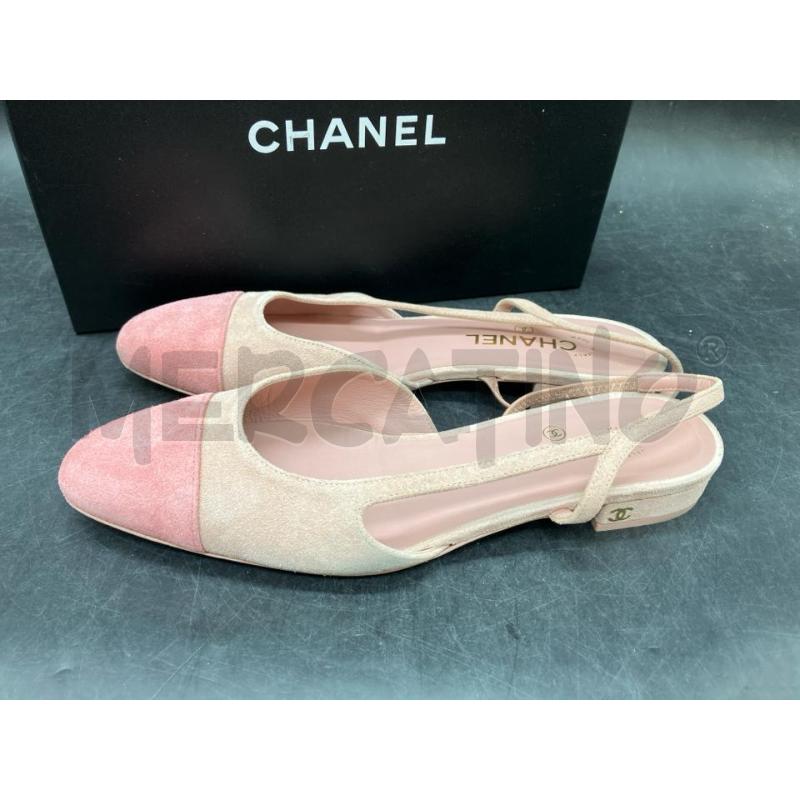 SCARPE SLINGBACK CHANEL ROSA SCAMO SCATO | Mercatino dell'Usato Roma eur 3