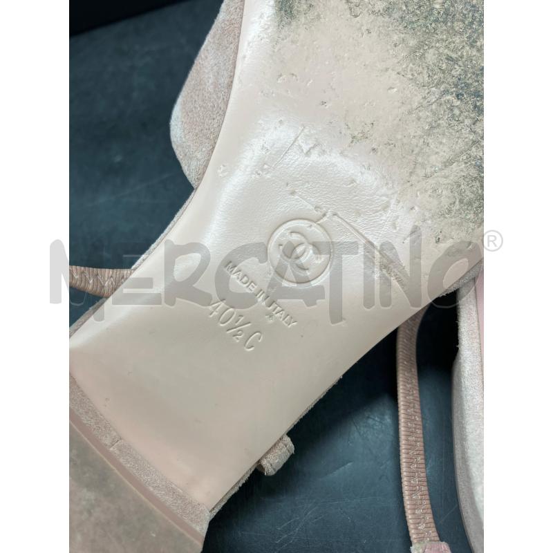 SCARPE SLINGBACK CHANEL ROSA SCAMO SCATO | Mercatino dell'Usato Roma eur 5