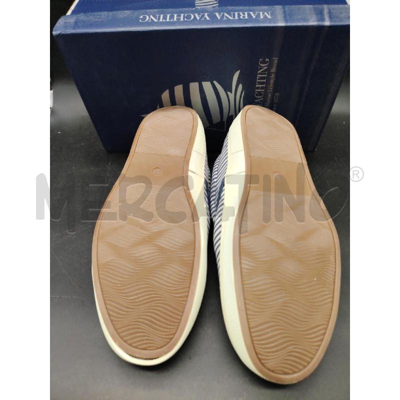 SCARPE SLIP ON SCATO MARINA YATCHING RIGHE BLU BIA | Mercatino dell'Usato Roma eur 3