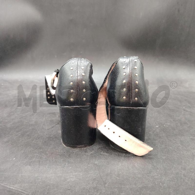 SCARPE TACCHI ANNA F NERO BORCHIETTE | Mercatino dell'Usato Roma eur 3