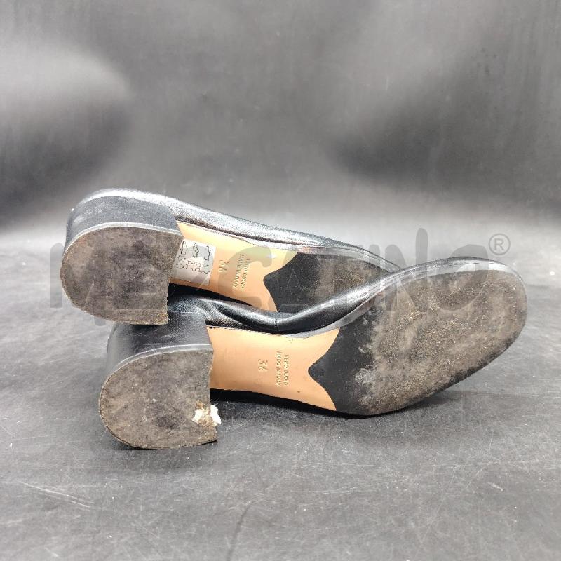 SCARPE TACCHI ANNA F NERO BORCHIETTE | Mercatino dell'Usato Roma eur 4