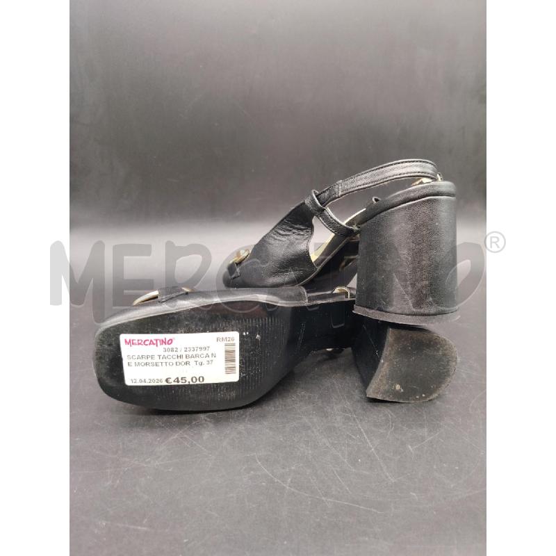SCARPE TACCHI BARCA NE MORSETTO DOR | Mercatino dell'Usato Roma eur 3