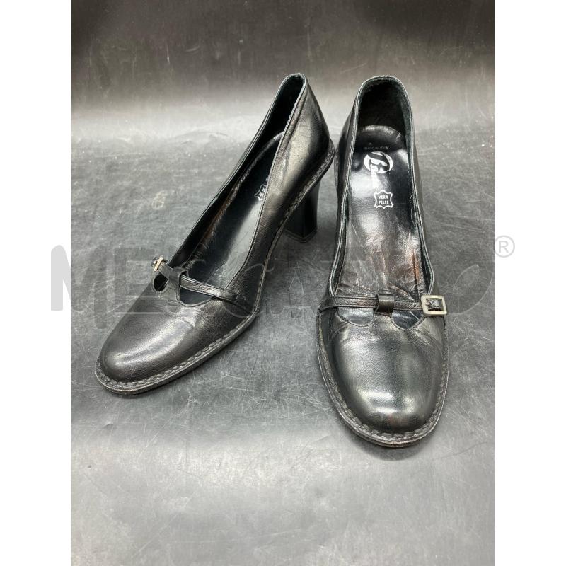 SCARPE TACCHI BATA NERO FIBBIA | Mercatino dell'Usato Roma eur 1