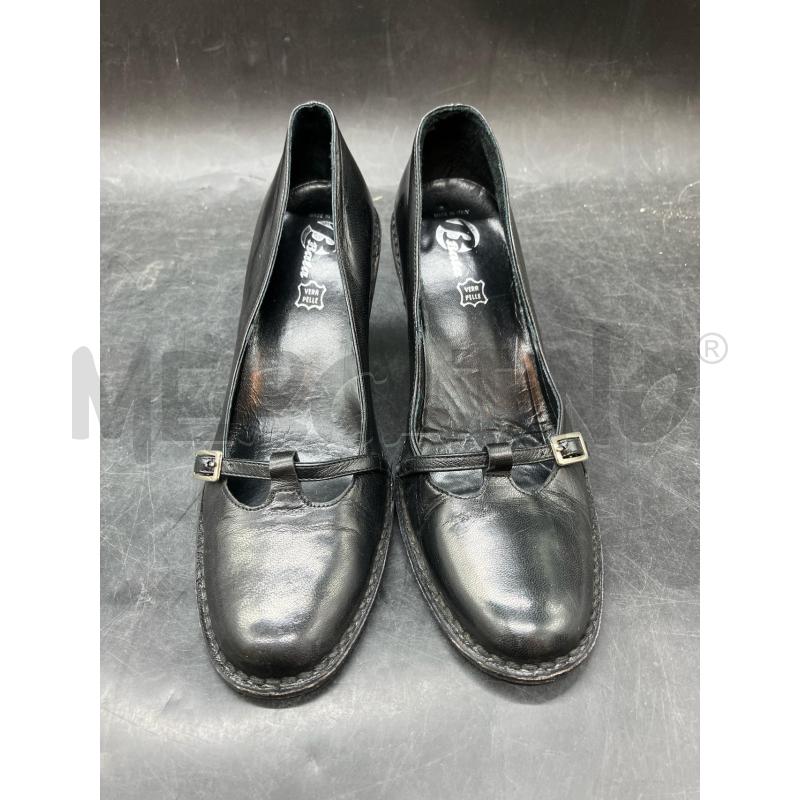 SCARPE TACCHI BATA NERO FIBBIA | Mercatino dell'Usato Roma eur 2