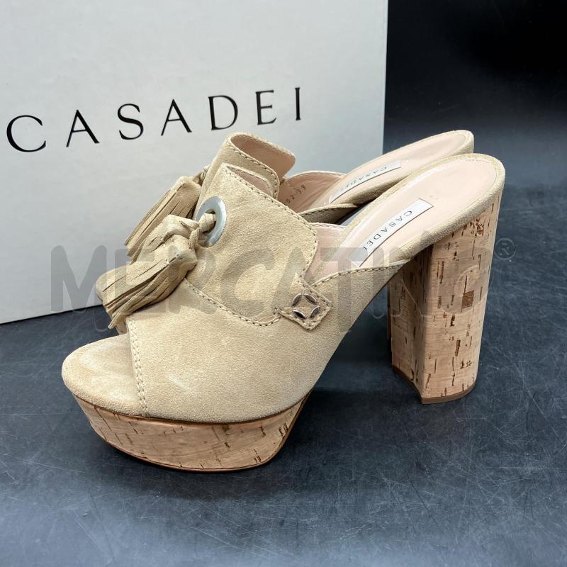 SCARPE TACCHI CASADEI SCATOLA BEIGE NAPPINE | Mercatino dell'Usato Roma eur 3