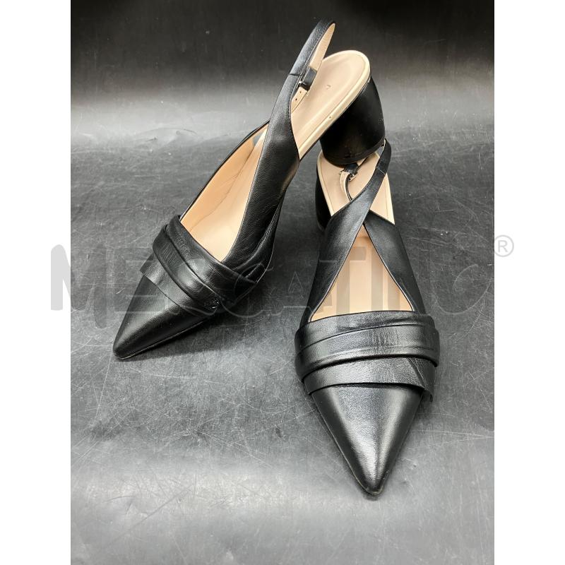 SCARPE TACCHI DUGONI NERE PUNTA APERTE DIETR O  | Mercatino dell'Usato Roma eur 1