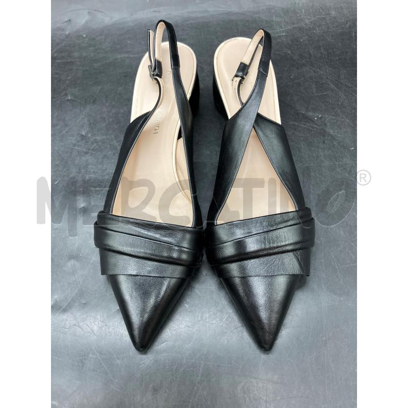 SCARPE TACCHI DUGONI NERE PUNTA APERTE DIETR O  | Mercatino dell'Usato Roma eur 2