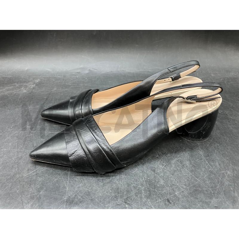 SCARPE TACCHI DUGONI NERE PUNTA APERTE DIETR O  | Mercatino dell'Usato Roma eur 3