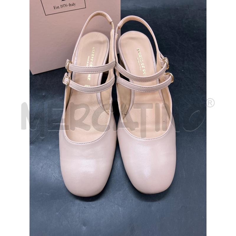 SCARPE TACCHI D ANGELO OF ROME SCATOLA PELLE CIPRIA | Mercatino dell'Usato Roma eur 2
