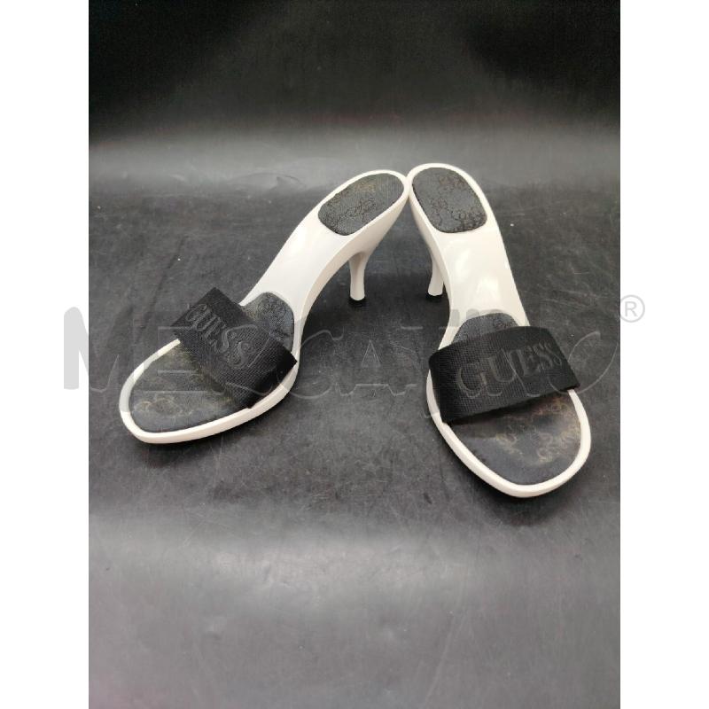 SCARPE TACCHI GUESS BIANCO FASCIA NE | Mercatino dell'Usato Roma eur 1