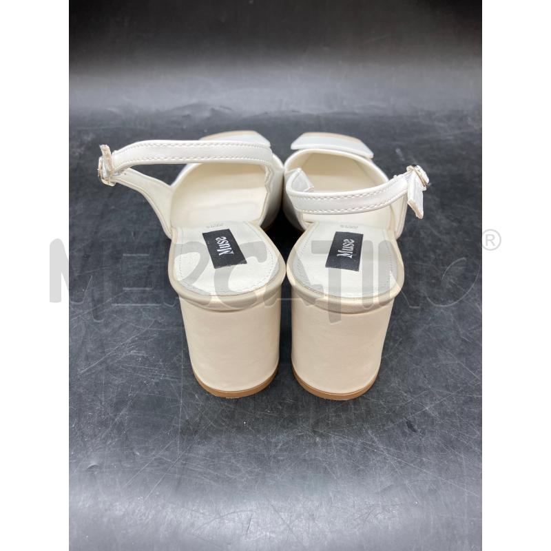 SCARPE TACCHI MUSE BIA PUNTA APERTE DIETRO  | Mercatino dell'Usato Roma eur 4