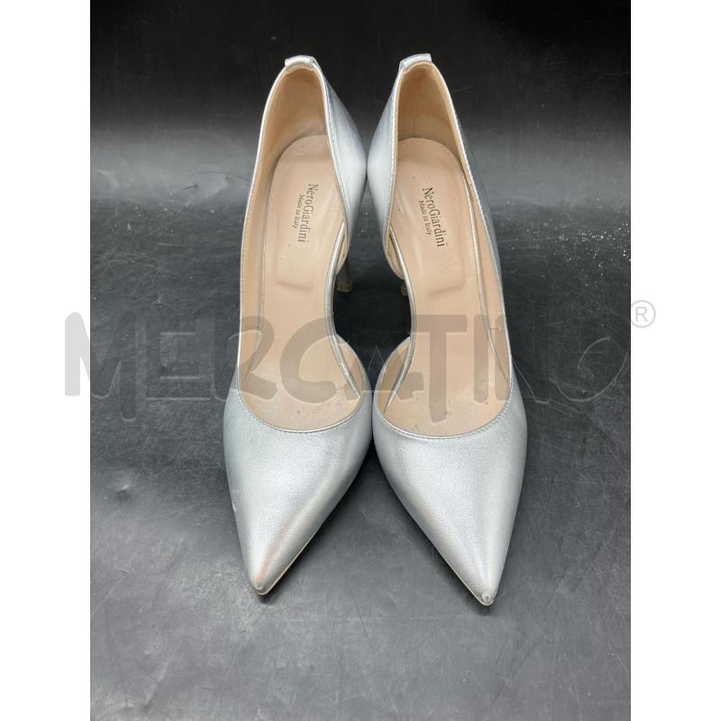 SCARPE TACCHI NERO GIARDINI SCATOLA ARGENTATA | Mercatino dell'Usato Roma eur 2