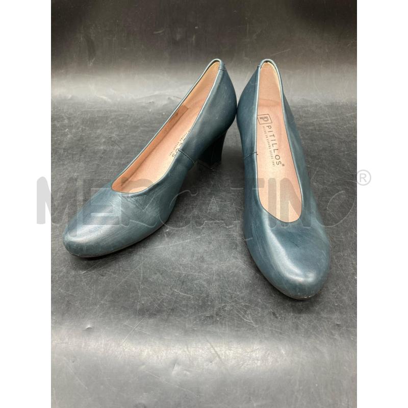 SCARPE TACCHI PITILLOS PETROLIO  | Mercatino dell'Usato Roma eur 1
