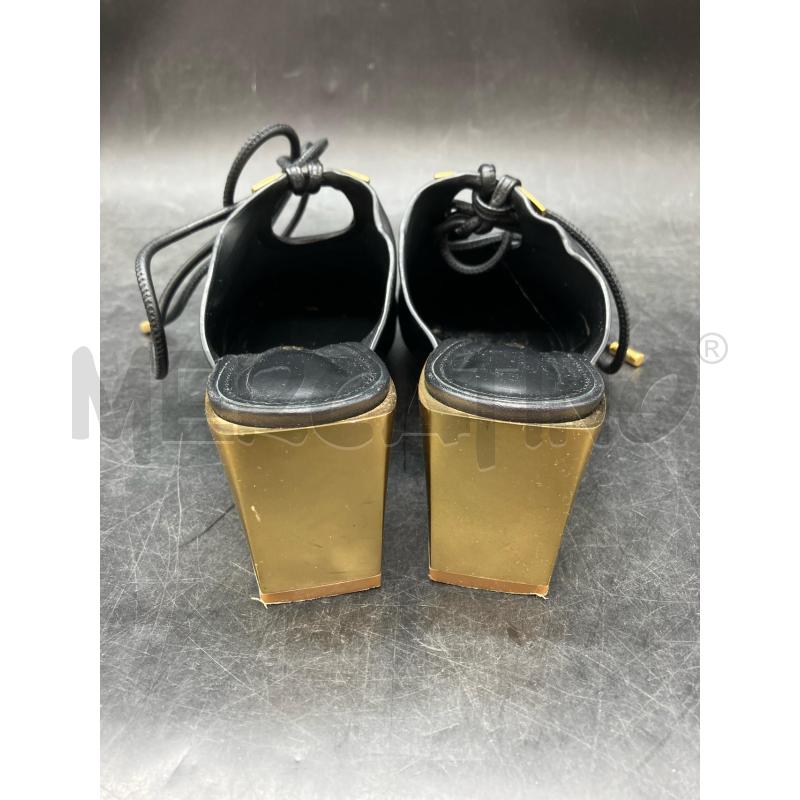 SCARPE TACCHI SALVATORE FERRAGAMO NERO TACCO DOR | Mercatino dell'Usato Roma eur 4