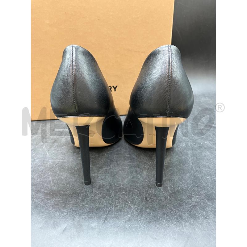 SCARPE TACCHI SCATO BURBERRY NERE PUNQUA QUADRATA CUCIT | Mercatino dell'Usato Roma eur 4