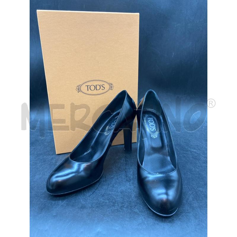 SCARPE TACCHI SCATO TOD'S NERE  | Mercatino dell'Usato Roma eur 1