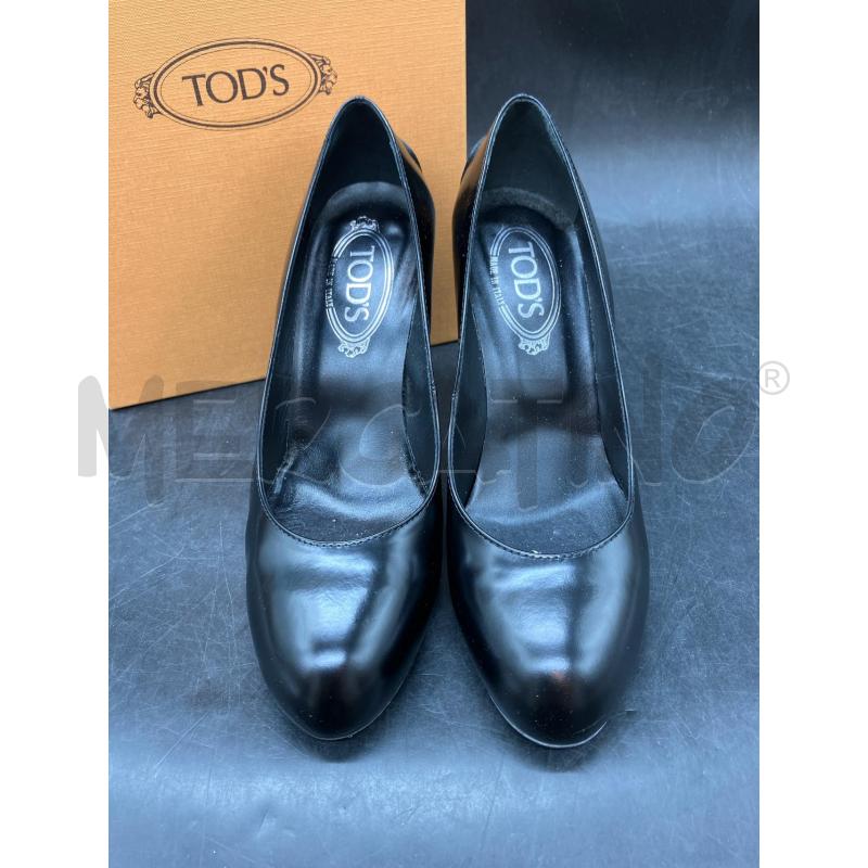 SCARPE TACCHI SCATO TOD'S NERE  | Mercatino dell'Usato Roma eur 2