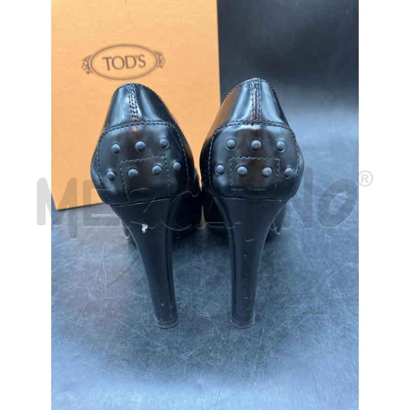 SCARPE TACCHI SCATO TOD'S NERE  | Mercatino dell'Usato Roma eur 4