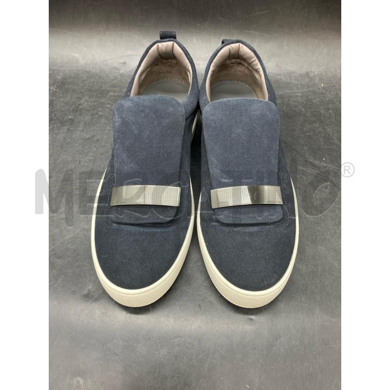 SCARPE U SERGIO ROSSI BLU SCAMOSCIATA BARRA  | Mercatino dell'Usato Roma eur 2