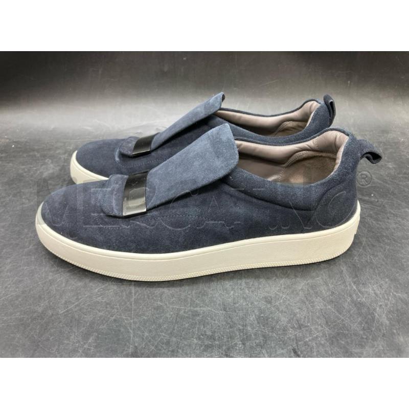 SCARPE U SERGIO ROSSI BLU SCAMOSCIATA BARRA  | Mercatino dell'Usato Roma eur 3