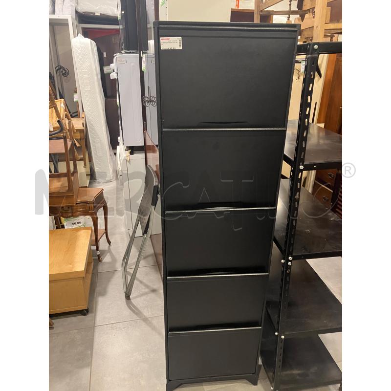 SCARPIERA NERA MET 5RIB | Mercatino dell'Usato Roma eur 1