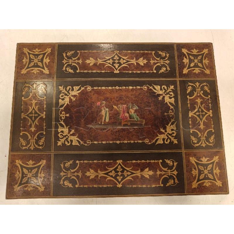 SCATOLA INTARSIATA VECCHIA  | Mercatino dell'Usato Roma eur 1