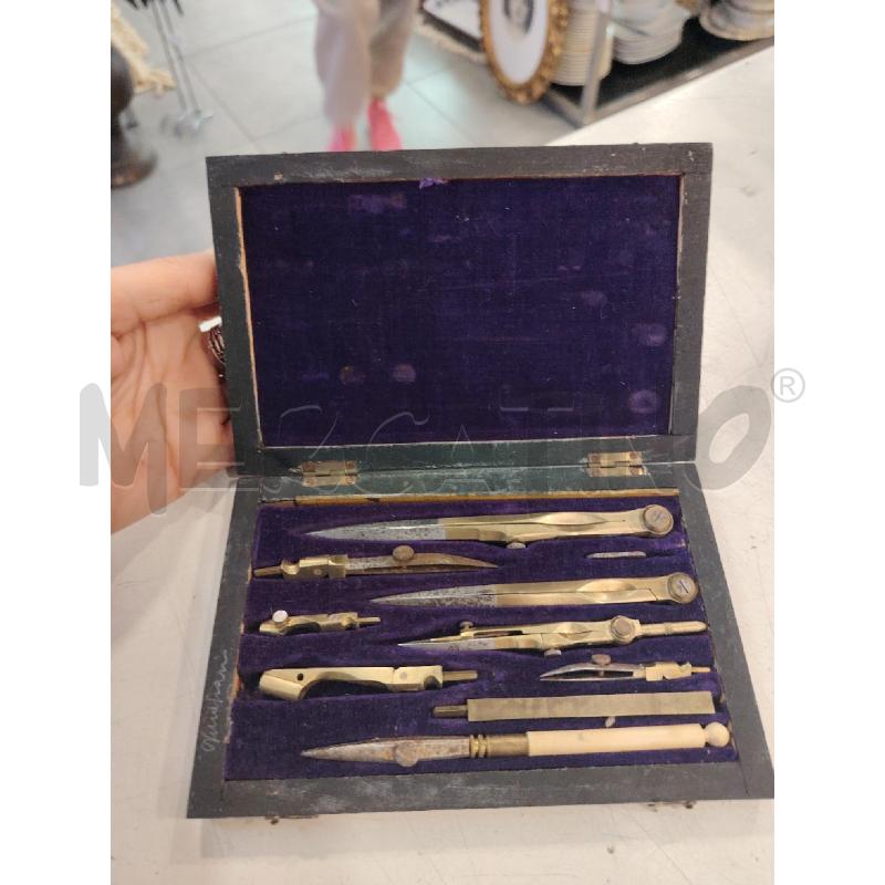SCATOLA LEGNO COMPASSO | Mercatino dell'Usato Roma eur 1