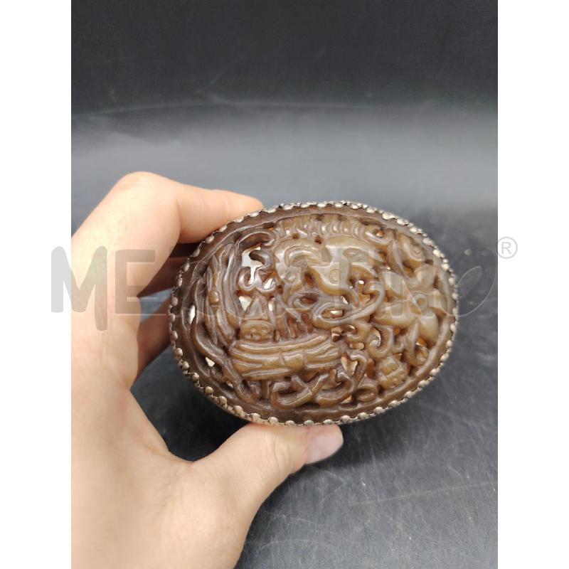 SCATOLA MET PIETRA SAPONARIA  | Mercatino dell'Usato Roma eur 4